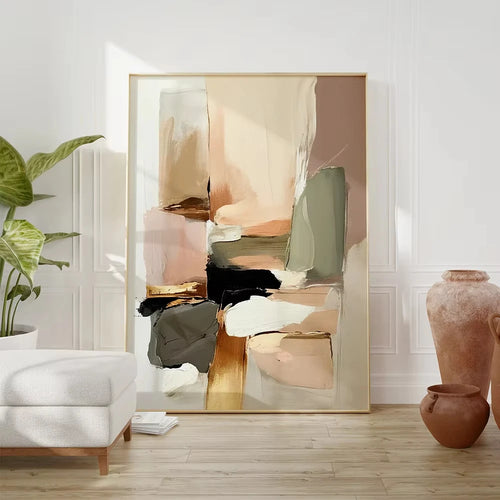 Abstract Art Neutral Wabi Sabi Minimalism Posters